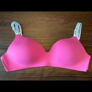 Hot Pink Victoria’s Secret Tshirt Bra Wireless